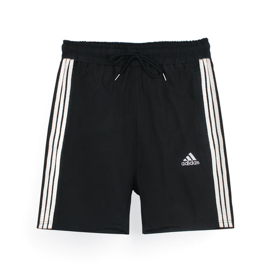 ADIDS Premium 3 Stripe Dri-Fit Shorts-Black