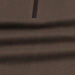 ZR Textured Polo Shirt-Brown