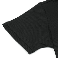 ZR Textured Polo Shirt-Black