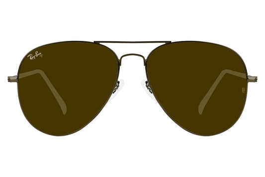 Rb Premium Aviator 3026 Brown Sunglasses