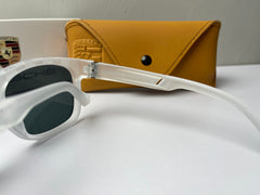 PORSHE- Rectangle Transparent Sunglasses