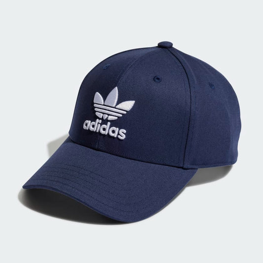 Adids-Embroidered Logo Cotton Cap Navy