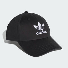 Adids-Embroidered Logo Cotton Cap Black