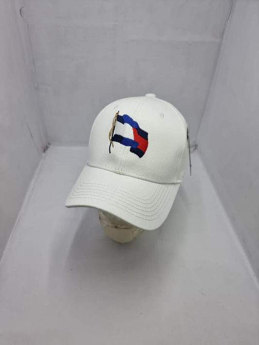 TH SIGNATURE FLAG LOGO CAP WHITE